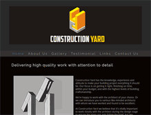 Tablet Screenshot of constructionyard.com.au